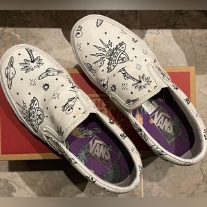 Vans Slip-On Unidentified U-Paint White Skate Shoes